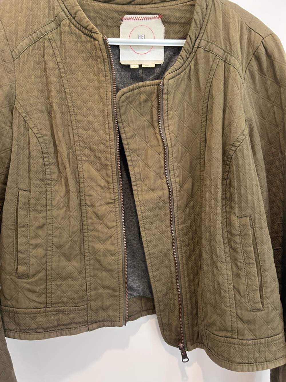 Hei Hei Anthropologie Quilted Zip-Front Jacket - Picture 2 of 4